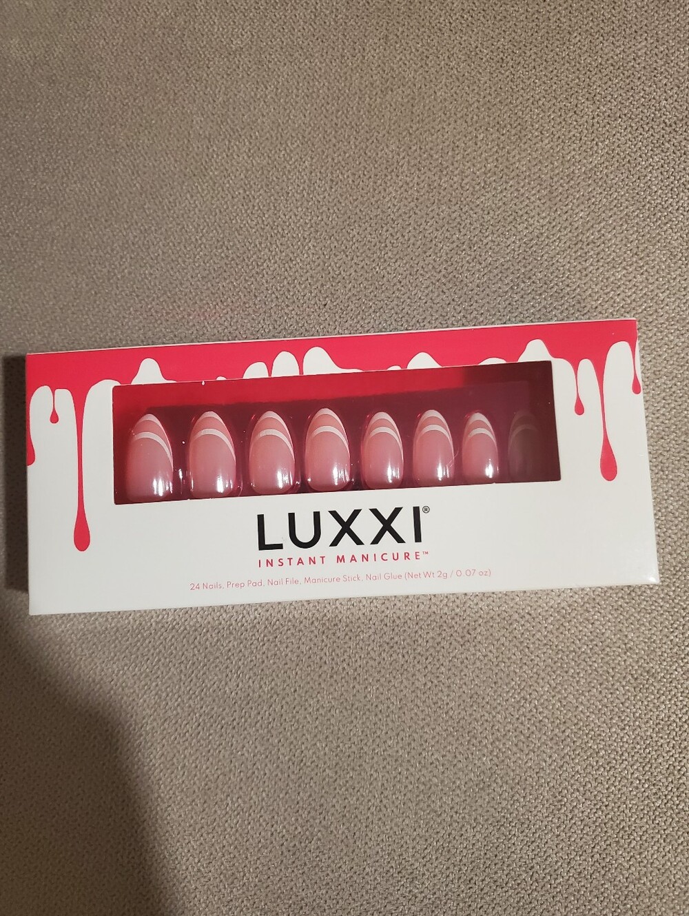 Luxxi Press On Nail Kit - French Tip Outline